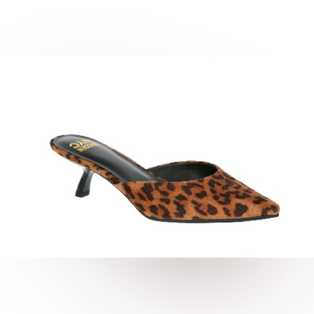 Steve Madden Leopard Print Kitten Heel Mules - Size 7.5